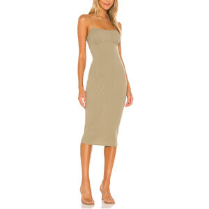 Camila Coelho 'Claudia' Green Midi Dress Size S